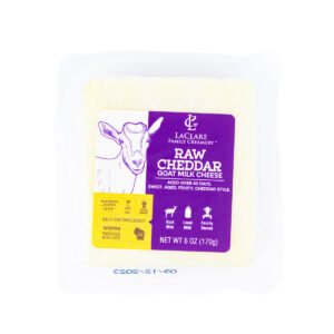 La Clare Raw Goat Cheddar Chunk